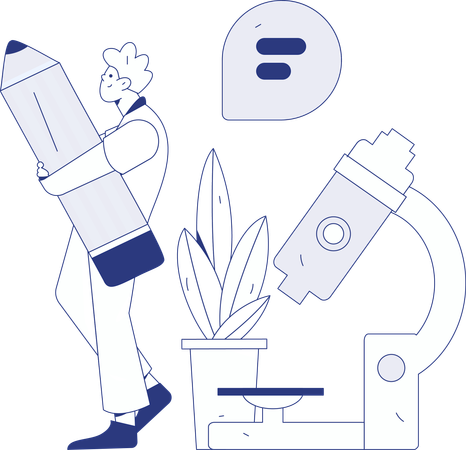 Girl and boy taking Online lecture  Illustration