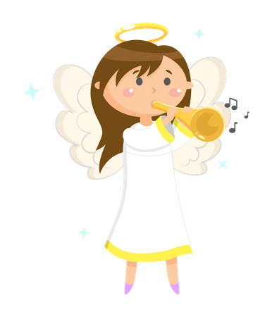 Girl angel  Illustration