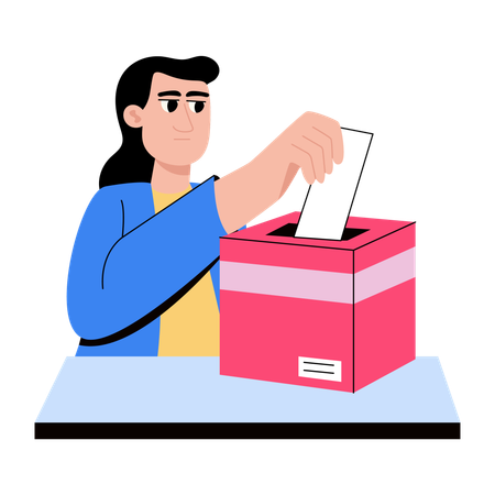 Girl applying for job  Illustration