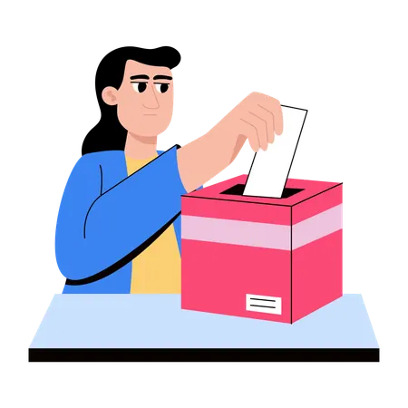 Girl applying for job  Illustration