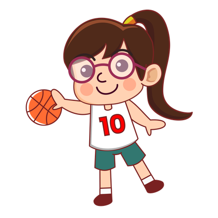 Girl Athlete  Illustration