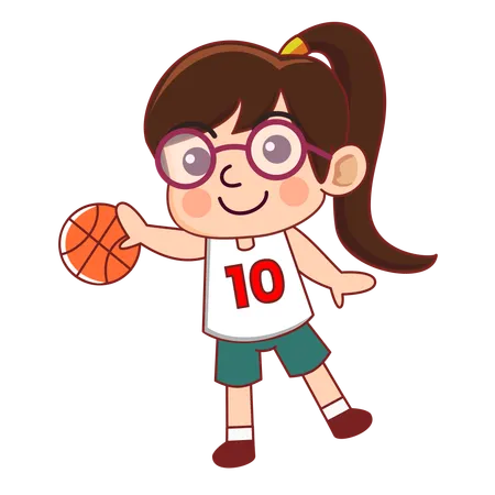 Girl Athlete  Illustration