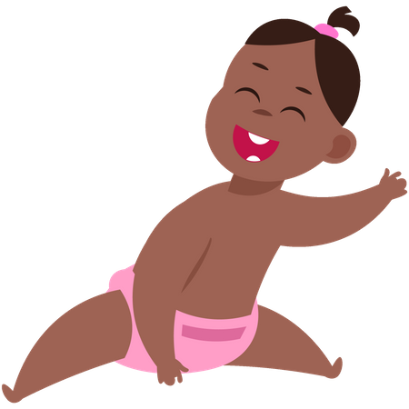 Girl baby  Illustration