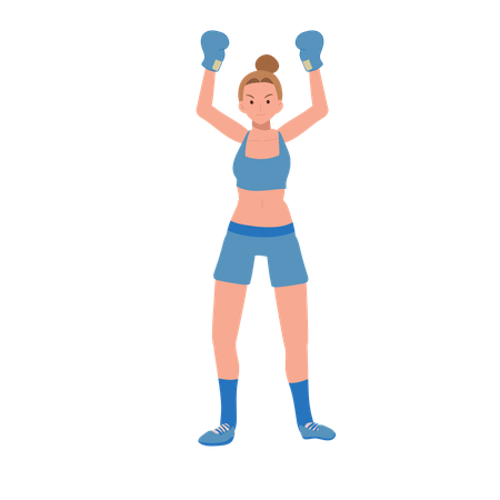 Girl Boxer  Illustration
