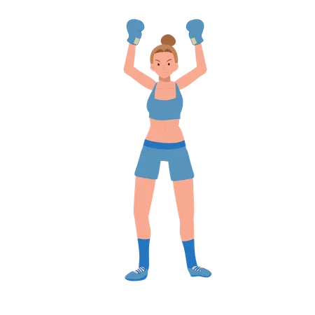 Girl Boxer  Illustration