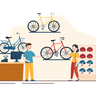 buying cycle illustration free download