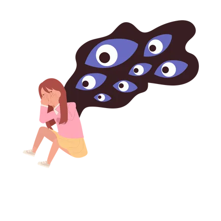 Girl Child with Paranoid Thoughts  イラスト