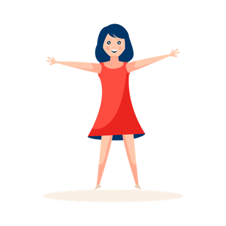 Girl dancer  Illustration