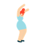illustration woman dancing