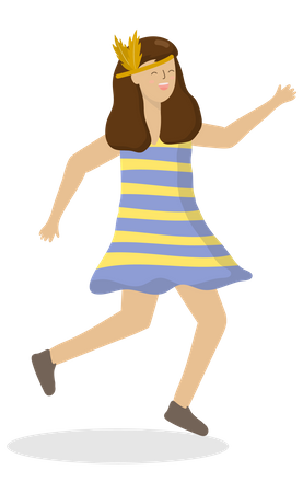 Girl dancing  Illustration