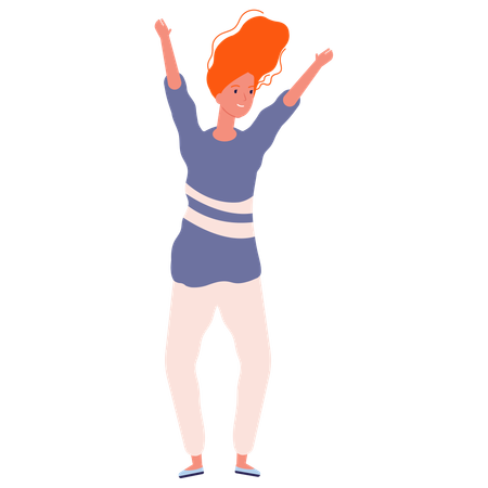 Girl dancing  Illustration