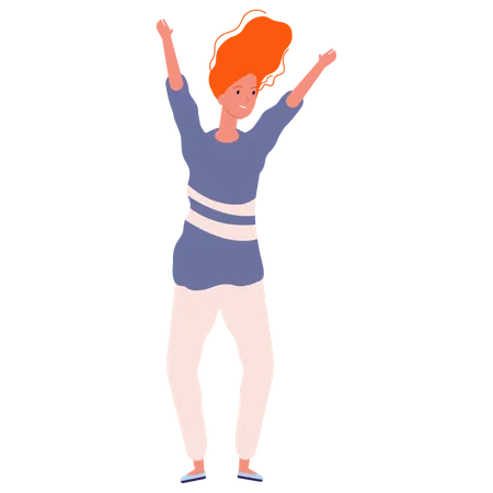 Girl dancing  Illustration