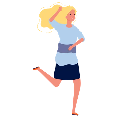 Girl dancing  Illustration