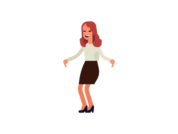 Girl dancing  Illustration