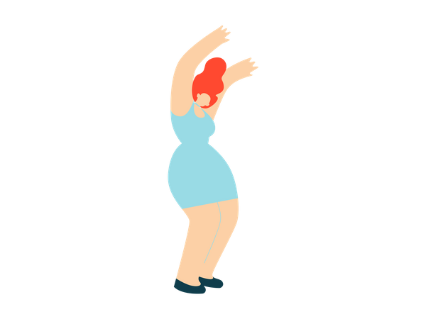 Girl dancing  Illustration