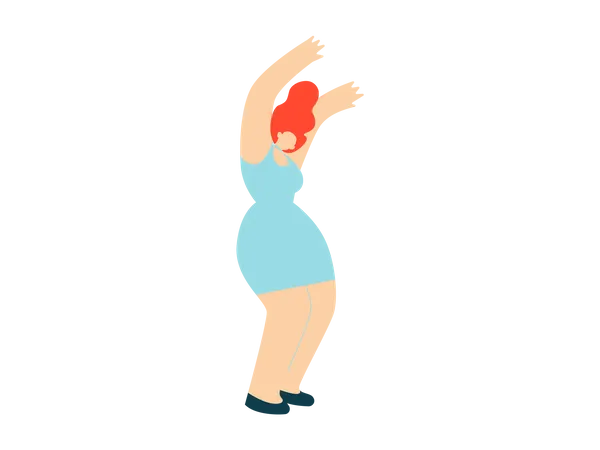 Girl dancing  Illustration