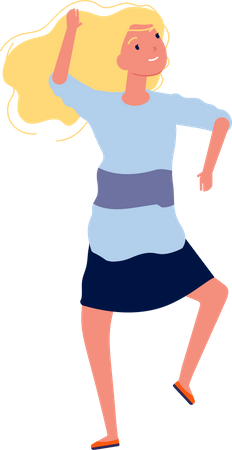 Girl dancing  Illustration