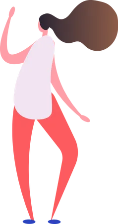 Girl Dancing  Illustration