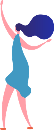 Girl Dancing  Illustration