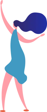 Girl Dancing  Illustration