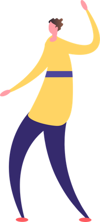 Girl Dancing  Illustration