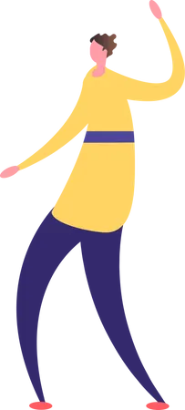 Girl Dancing  Illustration