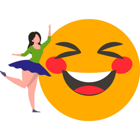 Girl dancing  Illustration