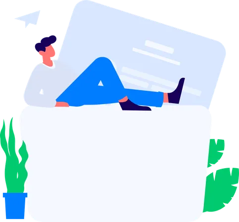 Girl doing business talk  Illustration