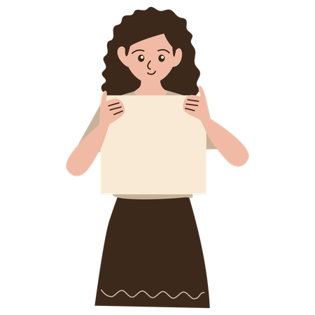 Girl doing communication  Illustration