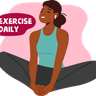 exercise daily illustrations free
