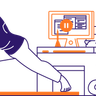 woman doing exercise illustration