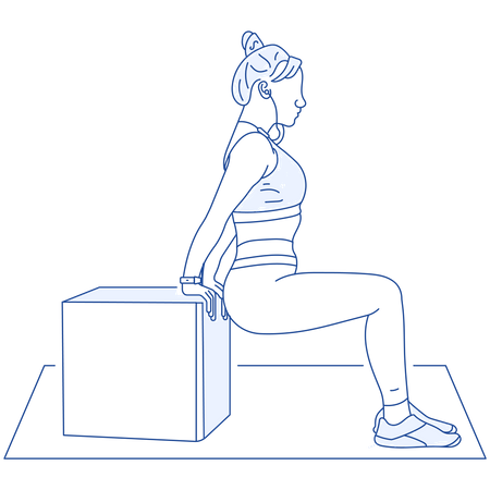 Girl doing exercise  Illustration