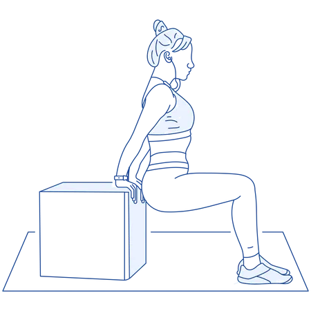 Girl doing exercise  Illustration