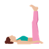 illustration for girl doing yoga