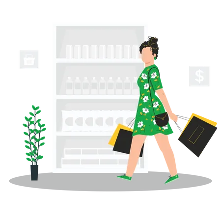 Shopping Online E Commerce Illustration
