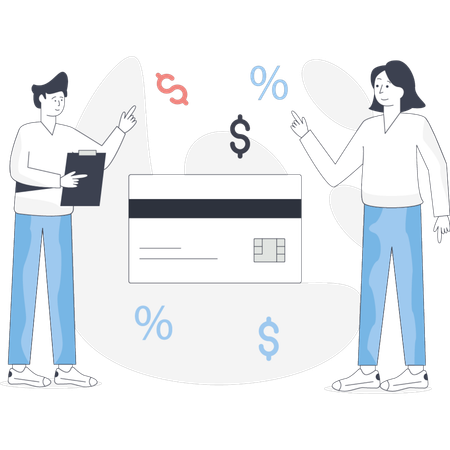 Girl  doing shopping payment on card  Illustration