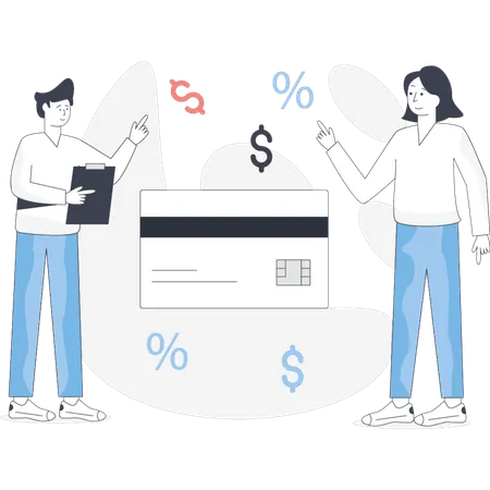 Girl  doing shopping payment on card  Illustration