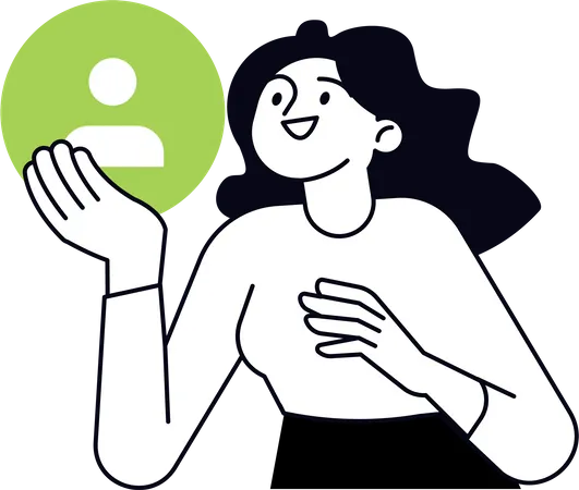 Online Contact Video Call Illustration