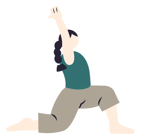 Girl doing Yoga  Illustration