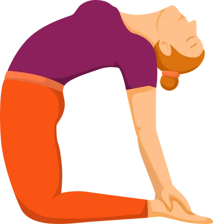 Girl doing yoga  Illustration