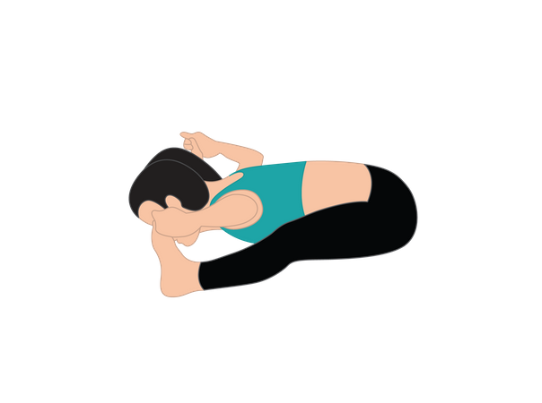 Girl doing yoga  Illustration