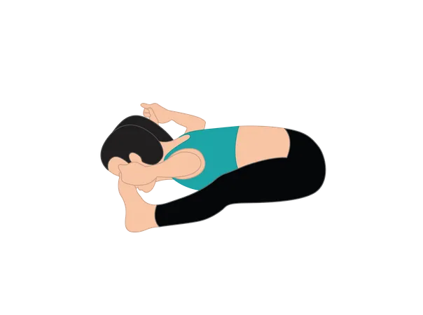 Girl doing yoga  Illustration