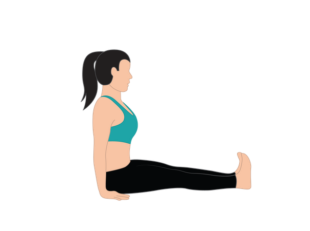 Girl doing yoga  Illustration