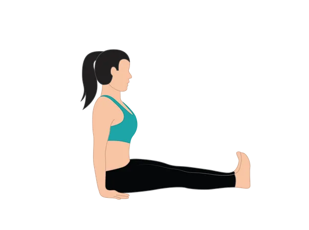 Girl doing yoga  Illustration