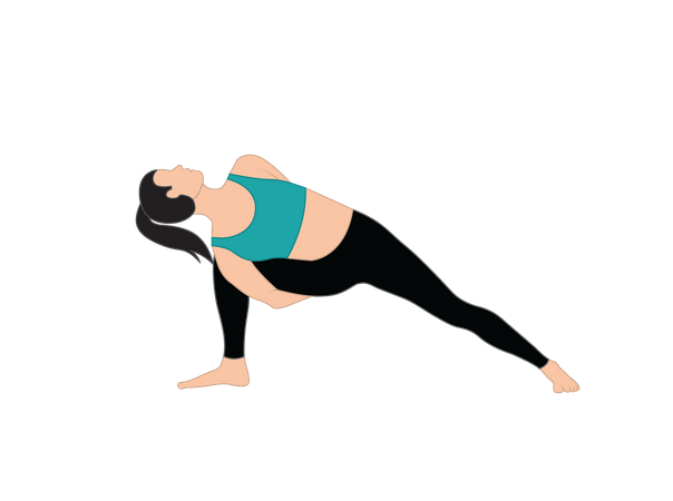 Girl doing yoga  Illustration