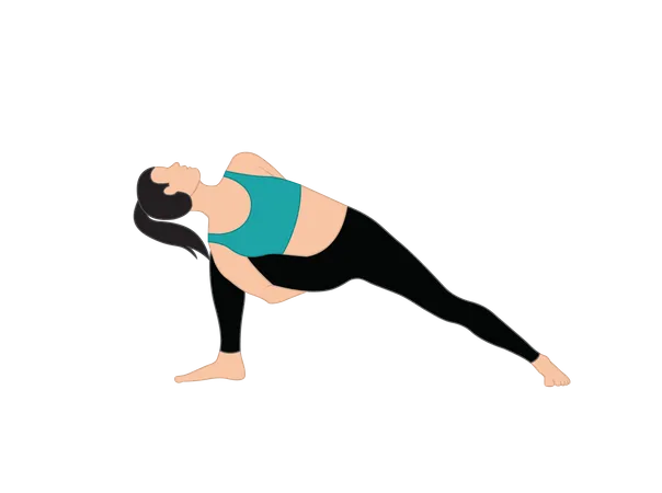 Girl doing yoga  Illustration