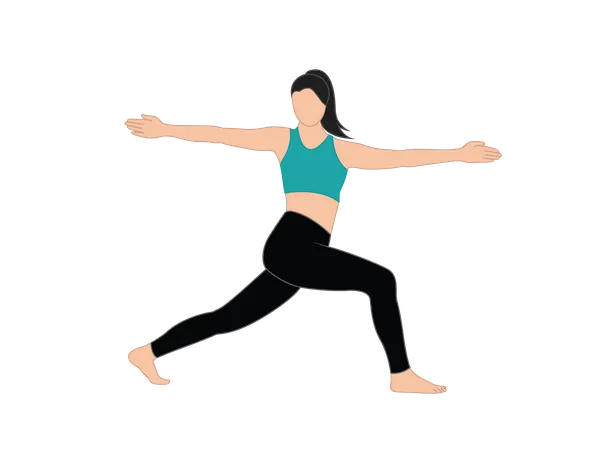 Girl doing yoga  Illustration