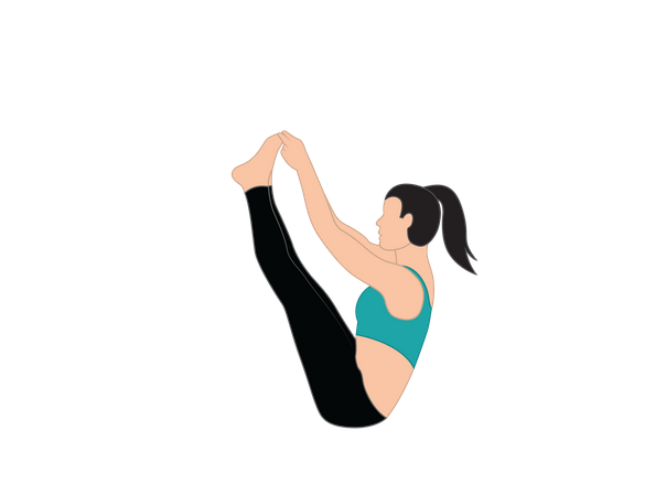 Girl doing yoga  Illustration