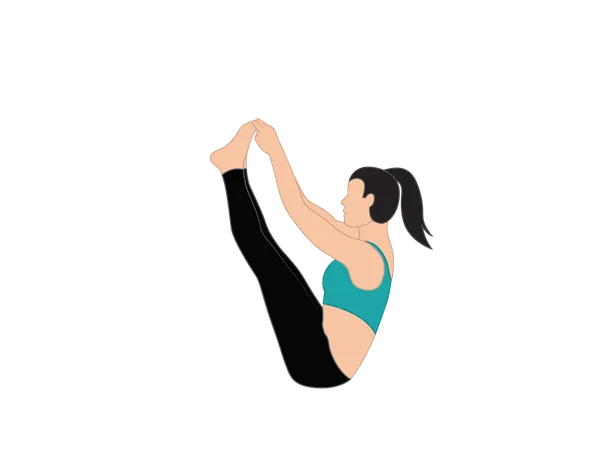 Girl doing yoga  Illustration