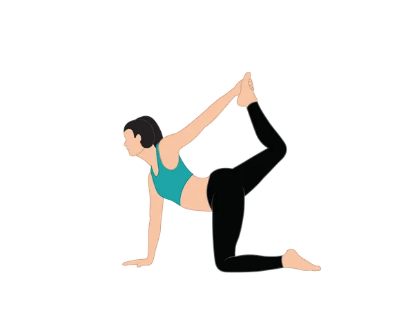 Girl doing yoga  Illustration